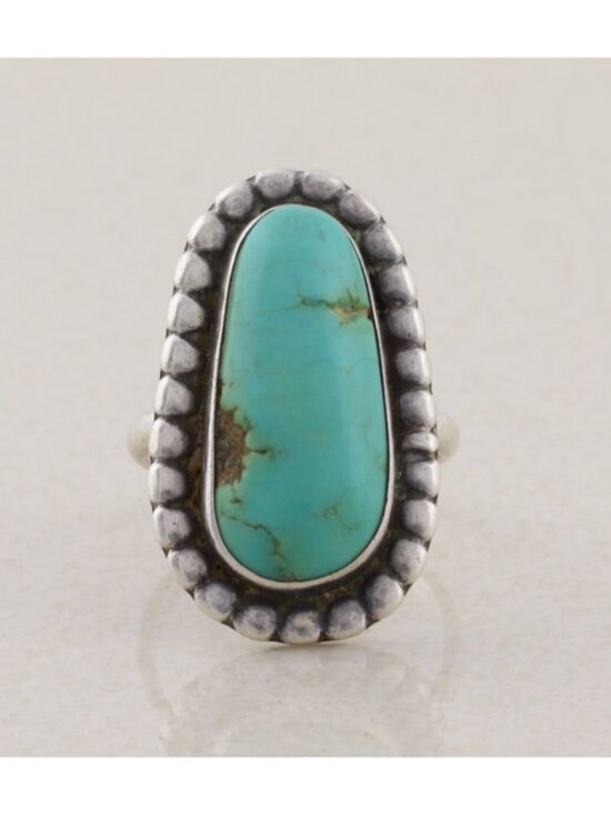 Unbranded Jewelry - Sterling Silver Natural Turquoise Ring Size 6 3/4
